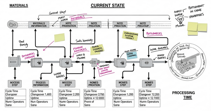 Exemple concret de Value Stream Mapping (VSM) pour une PME
